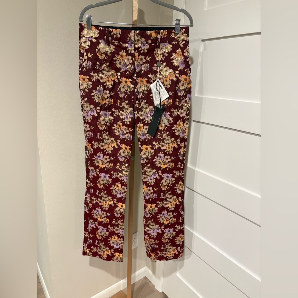 Nora Barth Made In Italy Pants. Size 44. US Size 8/10. Waist 32”. NWT. MSRP $400